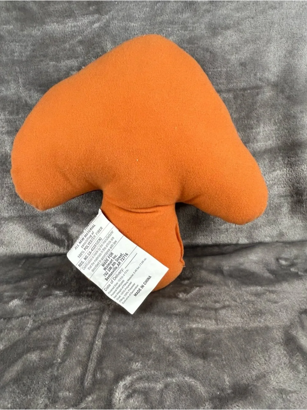 Retro Style Groovy Mushroom Decorative Pillow‎ Shroom Orange Red Cottagecore
